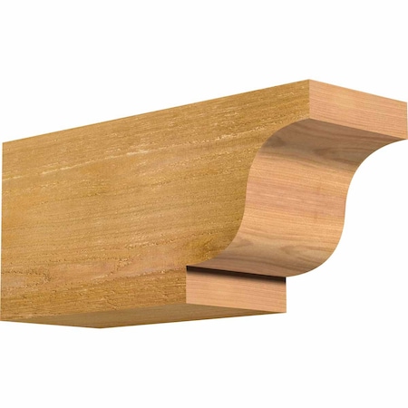 Ekena Millwork Newport Rough Sawn Rafter Tail, Western Red Cedar, 6"W x 8"H x 18"L RFT06X08X18NEW00RWR